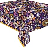 Unique Multicolor Plastic Disney Coco Rectangular Table Cover (54