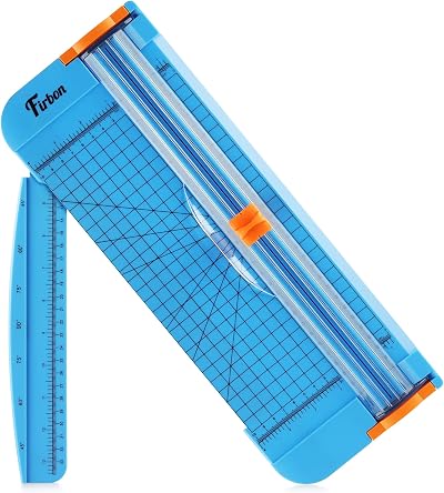 Firbon Blue A4 Paper Cutter 12 Inch Titanium Guillotine Trimmer