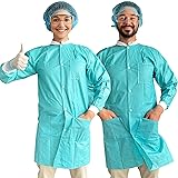 AZAM EXPRESS Disposable Lab Coats, 50g SMS Knee