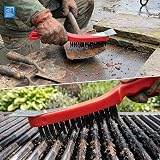 TDBS Wire Brush Set 29cm with Metal Scraper Pack of 3 view 7
