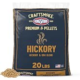 Kingsford Craftsmoke Premium Grilling Wood Pellets, Hickory BBQ Pellets for Grilling, 100% Natural Hardwood, 20 pounds