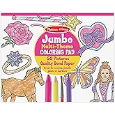 Melissa & Doug Jumbo 50-Page Kids' Coloring Pad Activity Book - Princess and Fairy