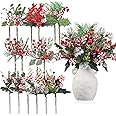 Solsew 160 Pcs Christmas Artificial Cranberry Vase Bowl Fillers 80