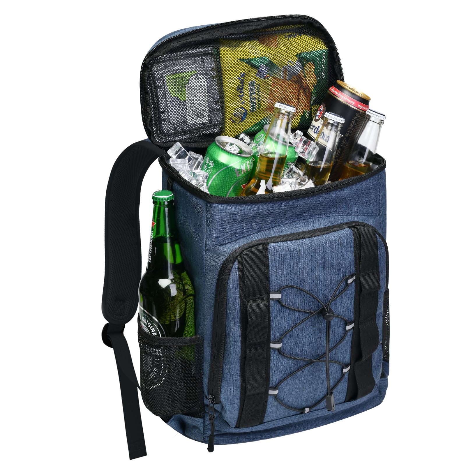 Photo 1 of 33 Cans Insulated Backpack Cooler - Leakproof Waterproof Lightweight Soft Coolers Bag for Camping Picnic Hiking Beach and Lunchbox Backpacks Bags-Leak Proof Ice Chest Back Pack,Deep Blue