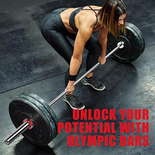 Squat Benching With A Deadlift Bar Olympic Barbell Bar 7ft - Main Image