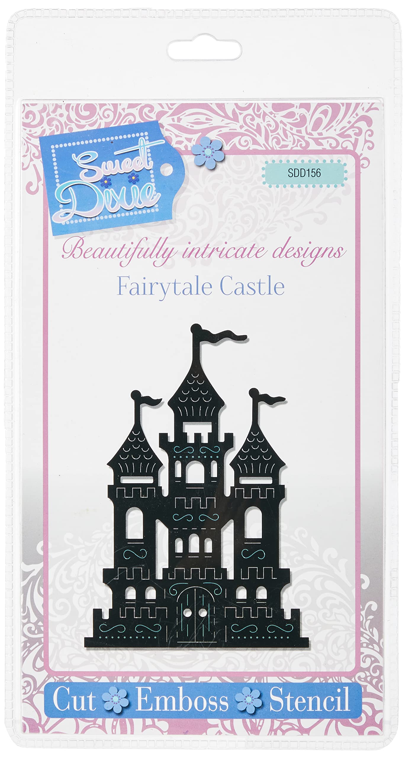Sweet Dixie Fairytale Castle Die, Grey, 29.4 x 15.8 x 0.9 cm