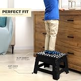 Utopia Home Folding Step Stool 9 Inch Heavy Duty 330 lbs Black view 3