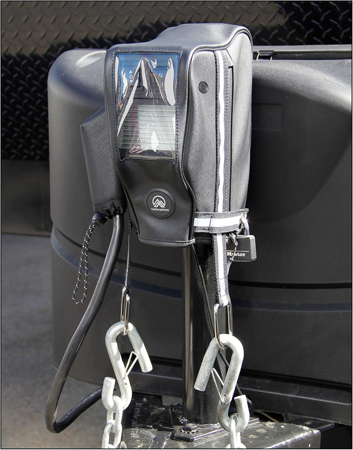 Clever Cover for RAM Jack by Trailersphere Custom Electric Tongue Jack Cover for Trailer, RV, Camper, Chains Holder, Plug Protector, Sun and Waterproof (RAM Jack Cover): Automotive