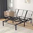 HRVEOCEI Ergonomic Queen Size Adjustable Bed Base, Metal Bed Frame Adjustable Head & Foot Incline, Zero Gravity Electric Bed Frame with Quiet Motor (Queen-2)