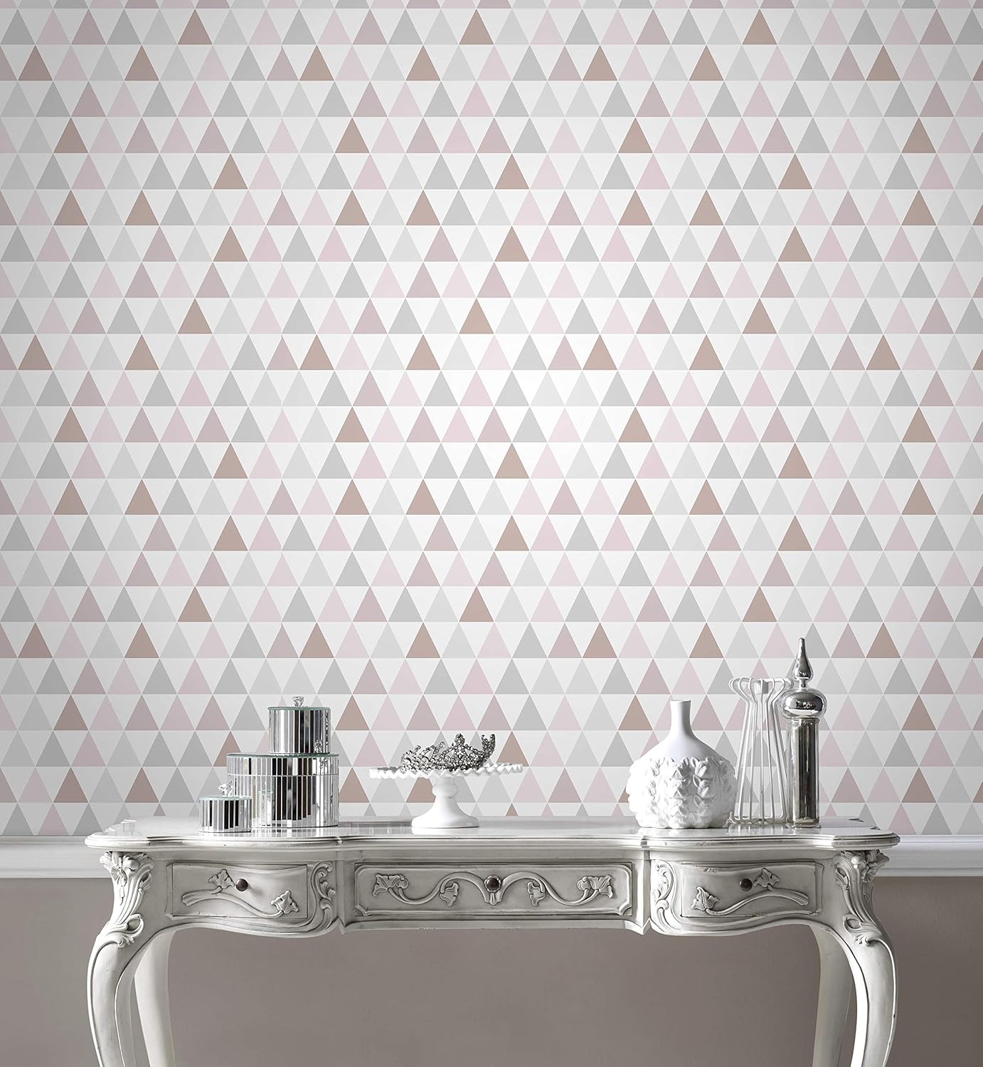 Superfresco Easy Tarek Rose Gold Wallpaper, Pink, 52 x 1000 cm - Image 3