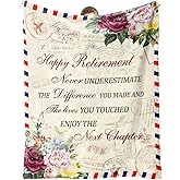 VHIKMLY Retirement Gift for Woman, Retirement Gifts for Women 2026, Retirement Blanket for Women Teacher Nurse Coworker, Funny Retire Farewell Gifts for Coworkers Boss 60"x50"