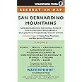 MAP San Bernardino Mountains: San Bernardino National Forest/San Gorgonio Wilderness/San Jacinto Wilderness and State Park (W
