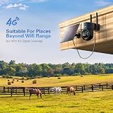 Xega 4G LTE Solar Security Camera 2K HD PTZ Night Vision IP66 view 2