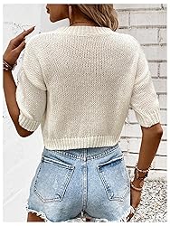 GORGLITTER Women's Puff Short Sleeve Cropped