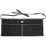 Dickies 2-Pocket Canvas Work Waist Apron, Suitable for Woodworkers, Artists, and other Craftspeople, Black