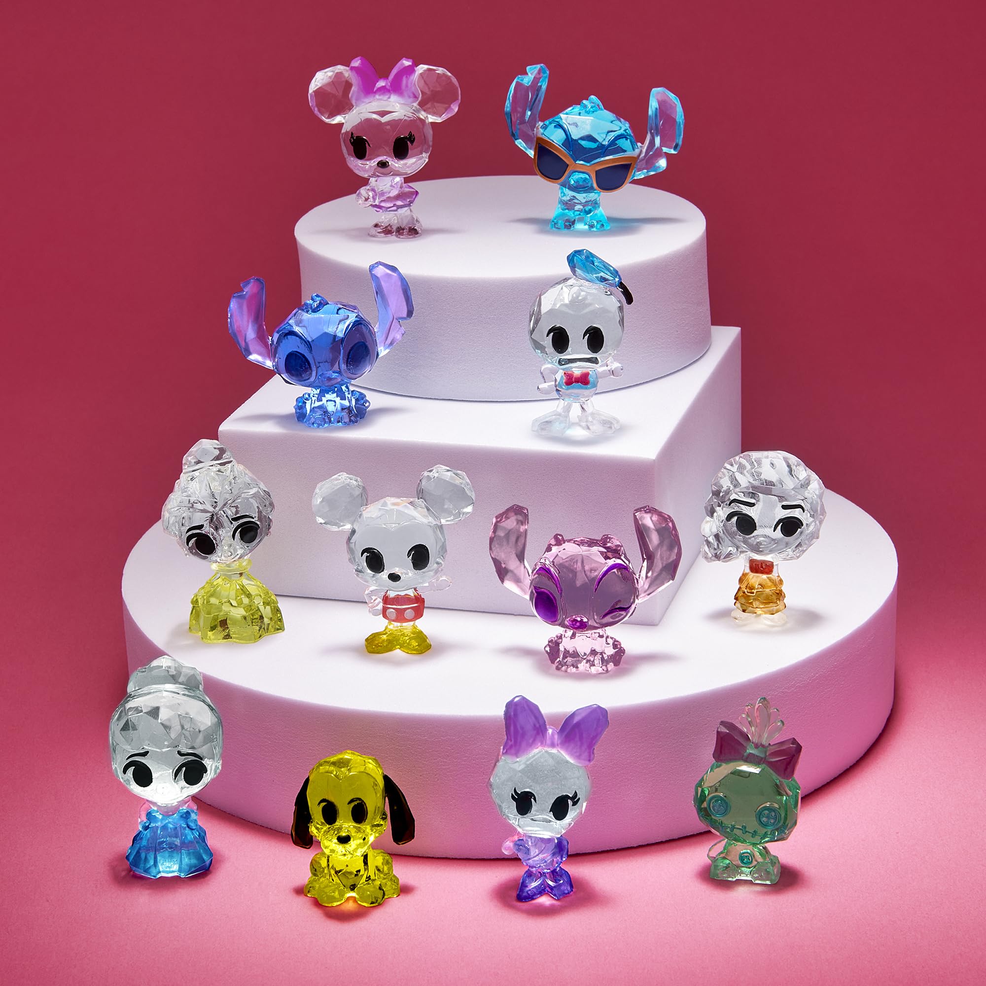 Cra-Z-Art Disney Crystal Surprise Series 1, Mini Collectible Crystal Figures with Activity Compound, Collectible Blind Bag Inspired Figures, Kids Toys for Ages 3 and Up