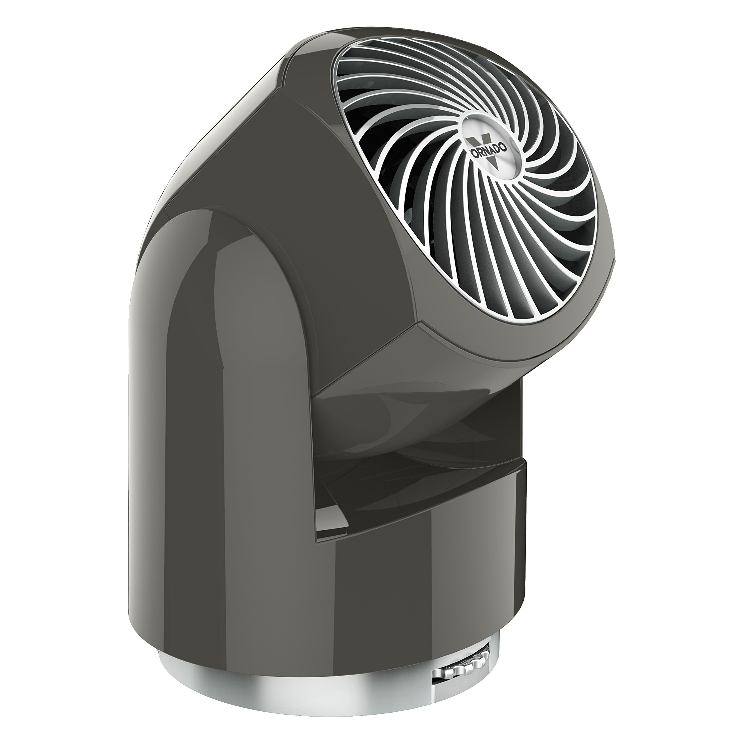 Vornado Flippi V10 Oscillating Compact Air Circulator Fan, Quiet Portable Fan for Office or Bedroom, Adjustable Head, 3 Speeds, Graphite Gray