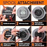 Terratek 20V Cordless Strimmer 2-in-1 with Battery Charger 12 Blades view 7