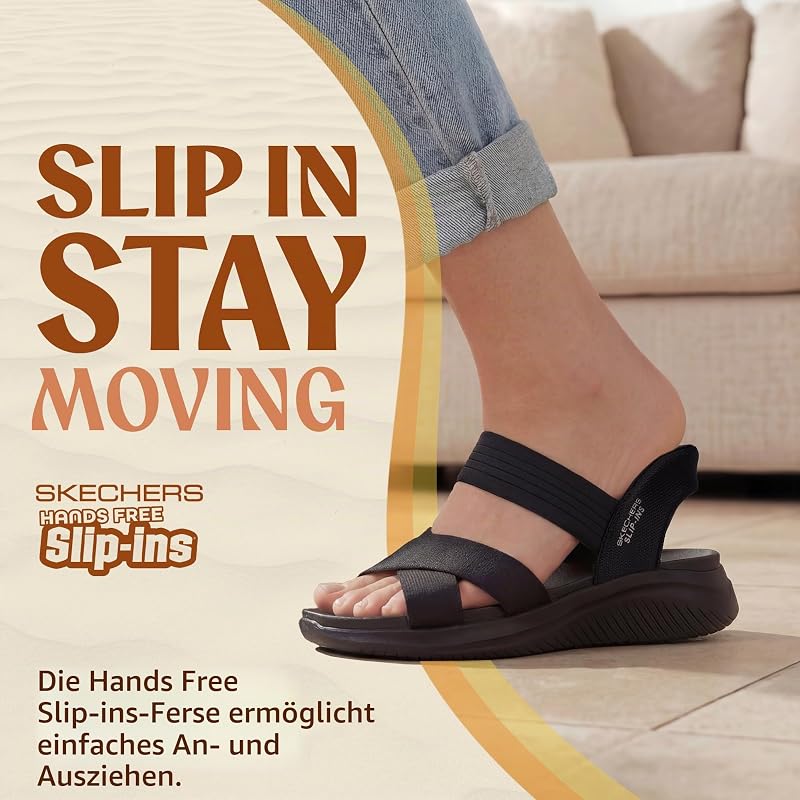 Damen Ultra Flex 3.0 Sandal Never Better, Black Mesh/Gore, 38 EU