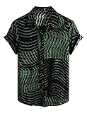 VATPAVE Mens Casual Hawaiian Floral Shirts Short