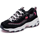 Skechers Women's D'Lites Me Time Sneaker | Air-Cooled Memory Foam Insole, Cushioned midsole with flexible outsole, Sporty fashion sneaker with a lace-up front