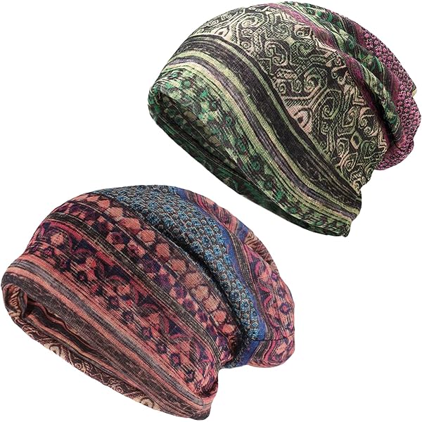 Cotton Slouchy Beanie Hats, Chemo Headwear for Women Men  display picture 1