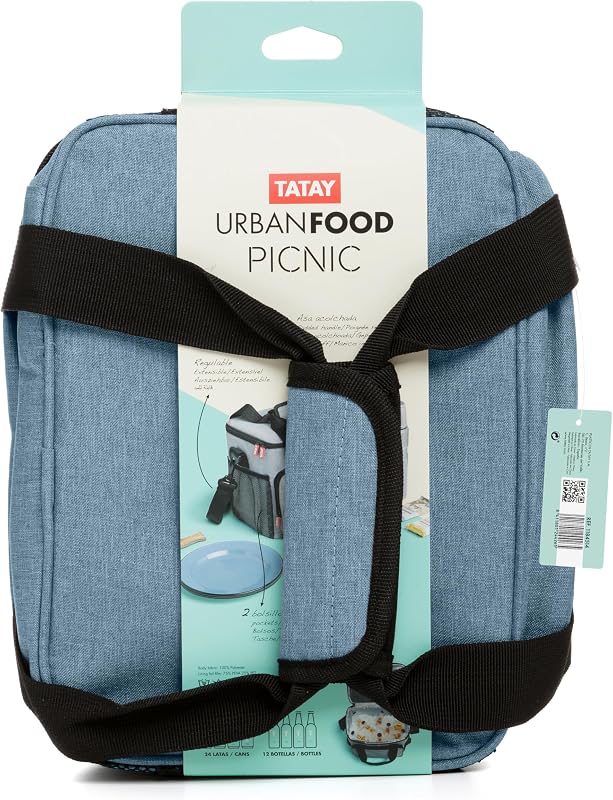Borsa Termica Urban Food Picnic 11 L Triplo Strato Isolante 4 Tasche