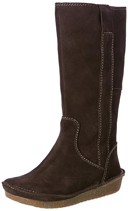 clarks black boots womens