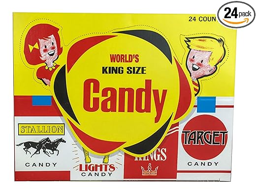World Confections Candy Cigarettes, Pack of 24