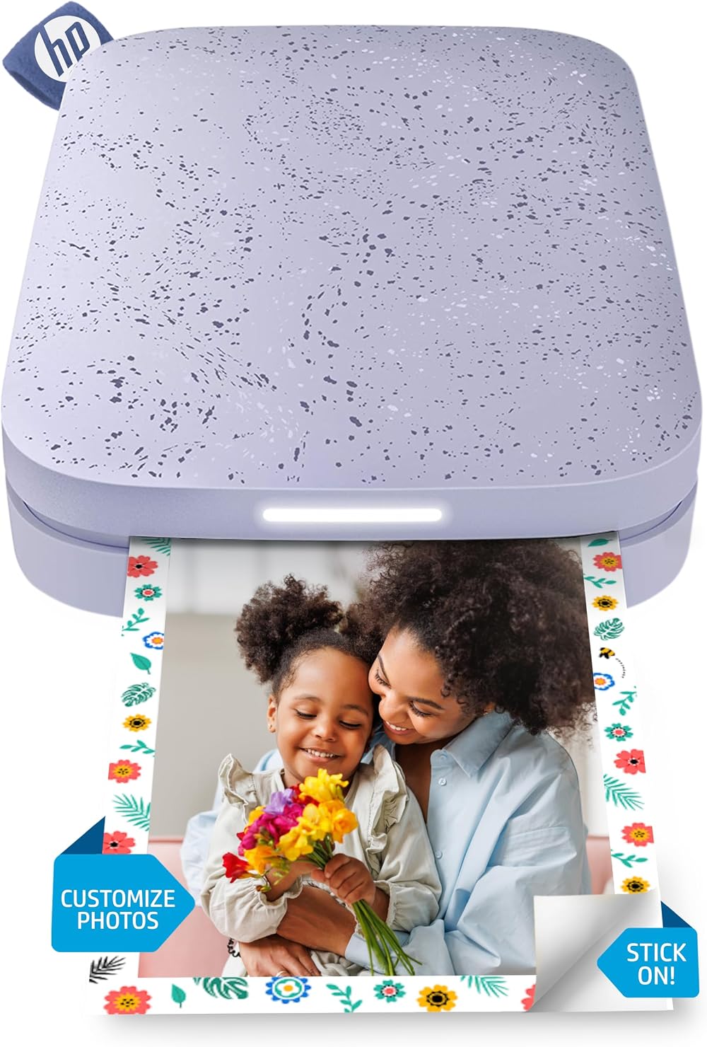 HP Sprocket 2x3 Instant Photo Printer Purple Portable Bluetooth Mobile Printer