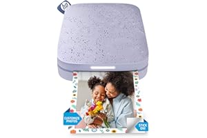 HP Sprocket Portable 2x3 Instant Photo Printer (Lilac) Print Pictures on Zink Sticky-Backed Paper from Your iOS & Android Dev