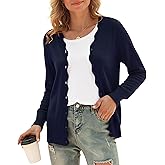 VIISHOW Long Sleeve Cardigan Sweaters for Women Trendy Lightweight Cardigans V Neck Button Up Knit Casual Shrugs