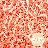 2 LB Fluorescent Pink Crinkle Cut Paper Shred