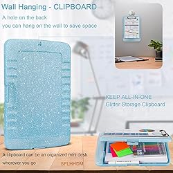 Glitter Clipboard with Storage,Storage Clipboard