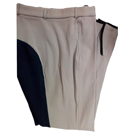 Pikeur Damen Reithose Lugana 7942 schlanker Bund, kontrastfarbiger Vollbesatz, Reißverschlusstasche, Klettabschlüsse
