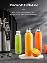FOHERE Centrifugal Juicer 900W, 3” Feed Chute, 3 Speed, Silver view 6