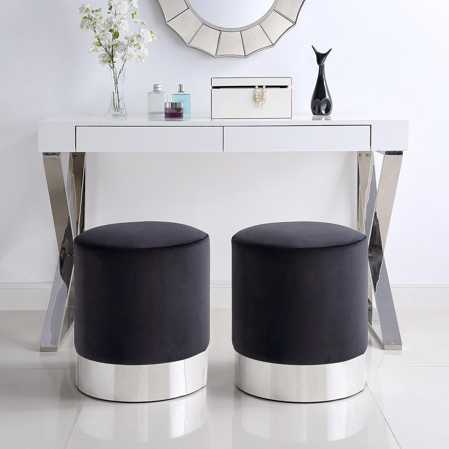 Best ottoman footstools metal stand