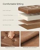 SONGMICS Storage Ottoman Foldable Foot Rest 31x41x31 cm 130 kg Load LSF100K51 view 3