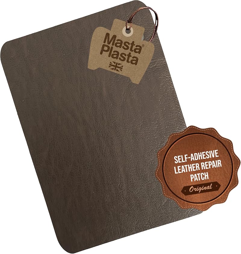 MastaPlasta Original Easy All-in-One Leather Repair Kit Mid-Brown 28x20cm