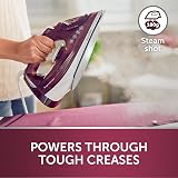 Breville SuperSteam Steam Iron 2400W Ceramic Soleplate 300ml Tank Red Silver view 3