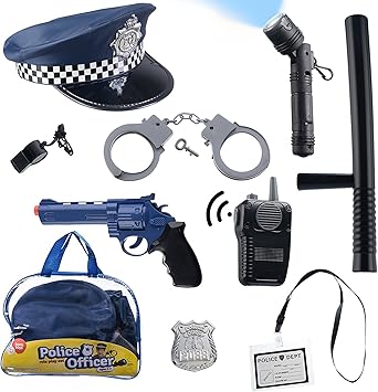 PCS Police Hat and Toys Role Play 