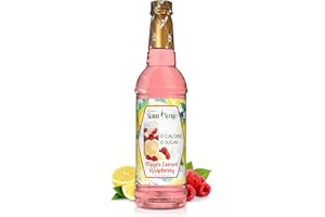 Jordan's Skinny Mixes Sugar Free Syrup, Meyers Lemon Raspberry Flavor, Fruit Flavored Water Enhancer, Drink Mix for Ice Tea, Lemonade & More, Zero Calorie Flavoring, Keto Friendly, 25.4 Fl Oz, 1 Pack