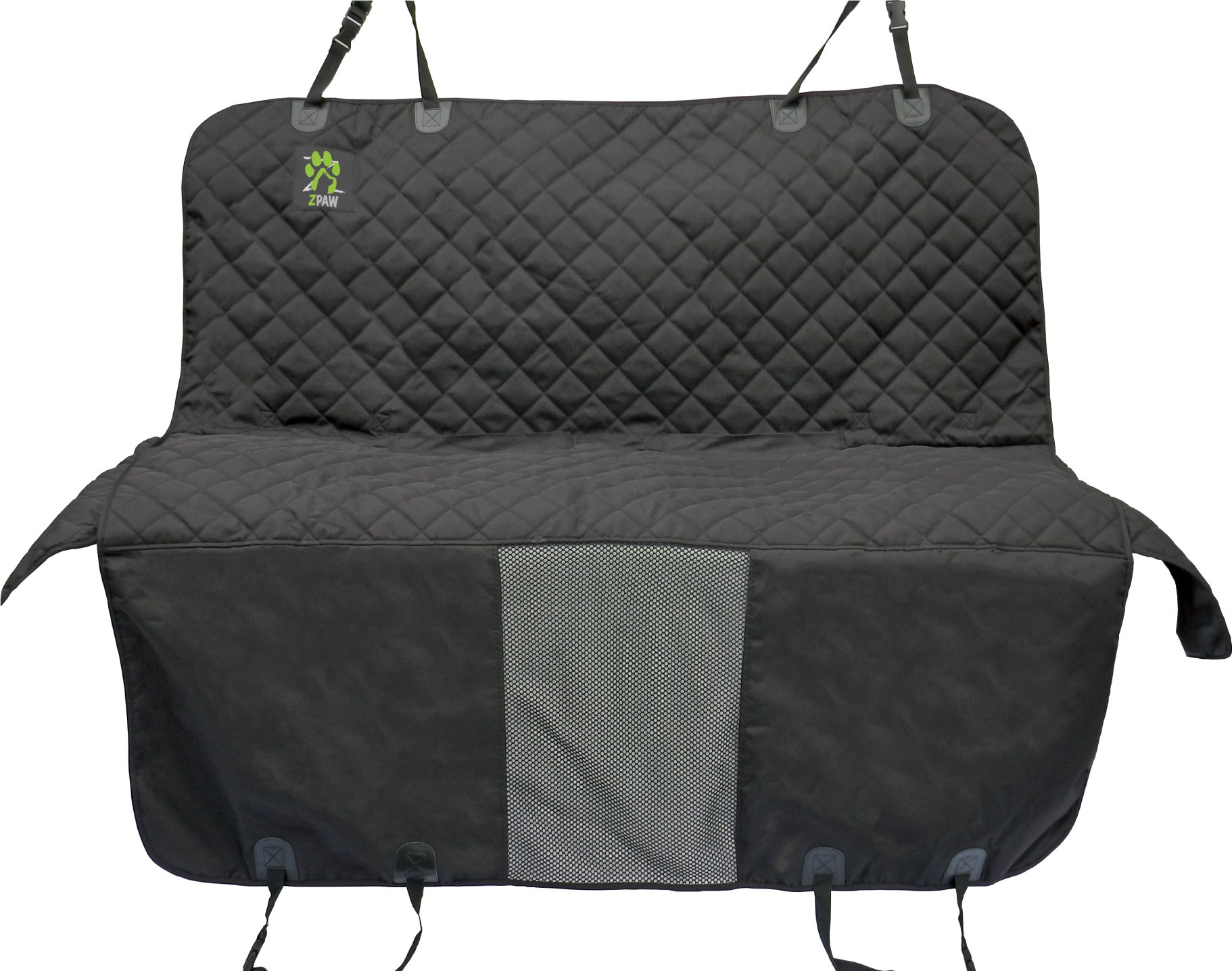 Pet Car Seat Cover for Dogs with Window Mesh Anchors Side Flaps Seat Belt ZPAW 742574236989 eBay