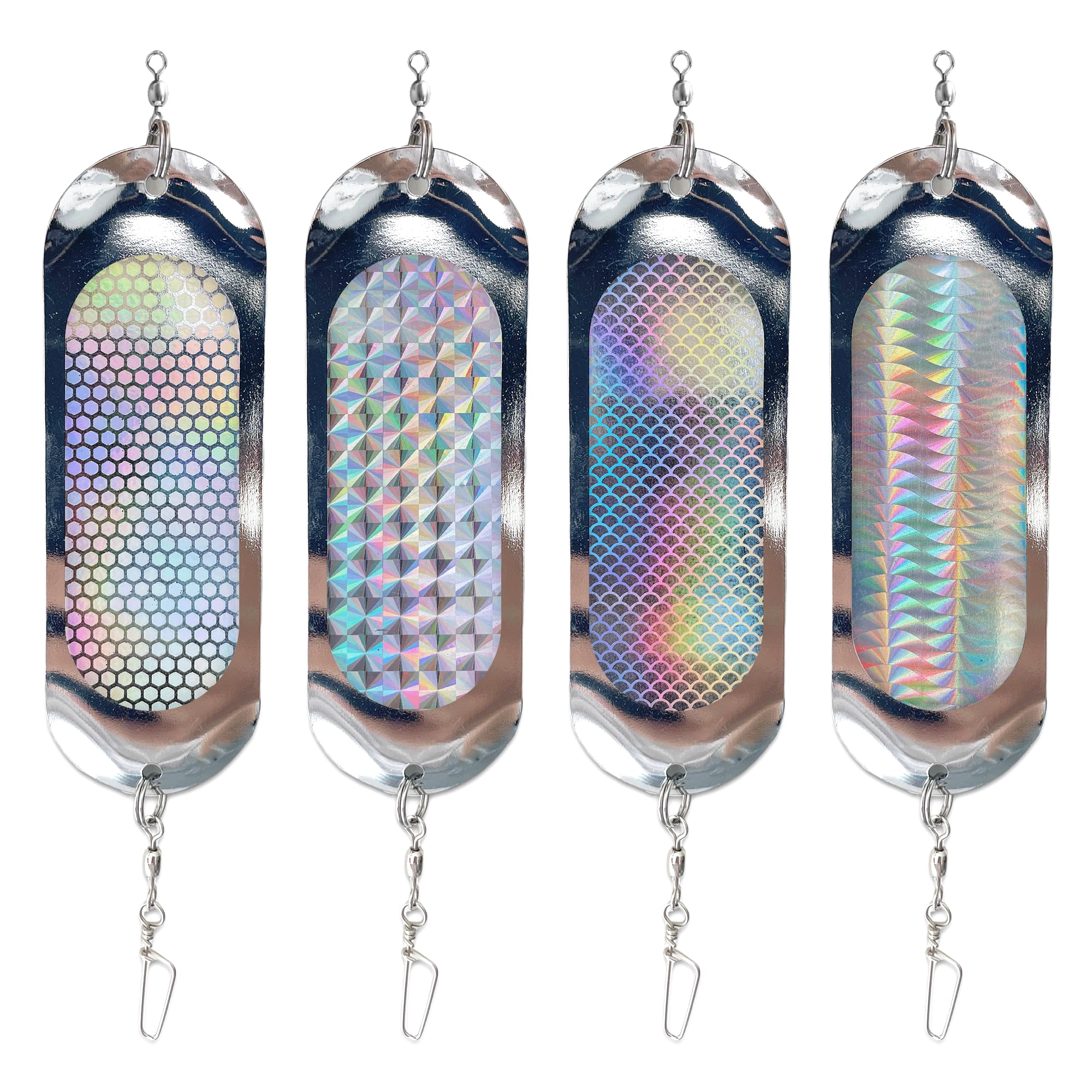 ELEHUA 4.7-Inch Kokanee Dodger Trolling Flashers for Salmon Fishing