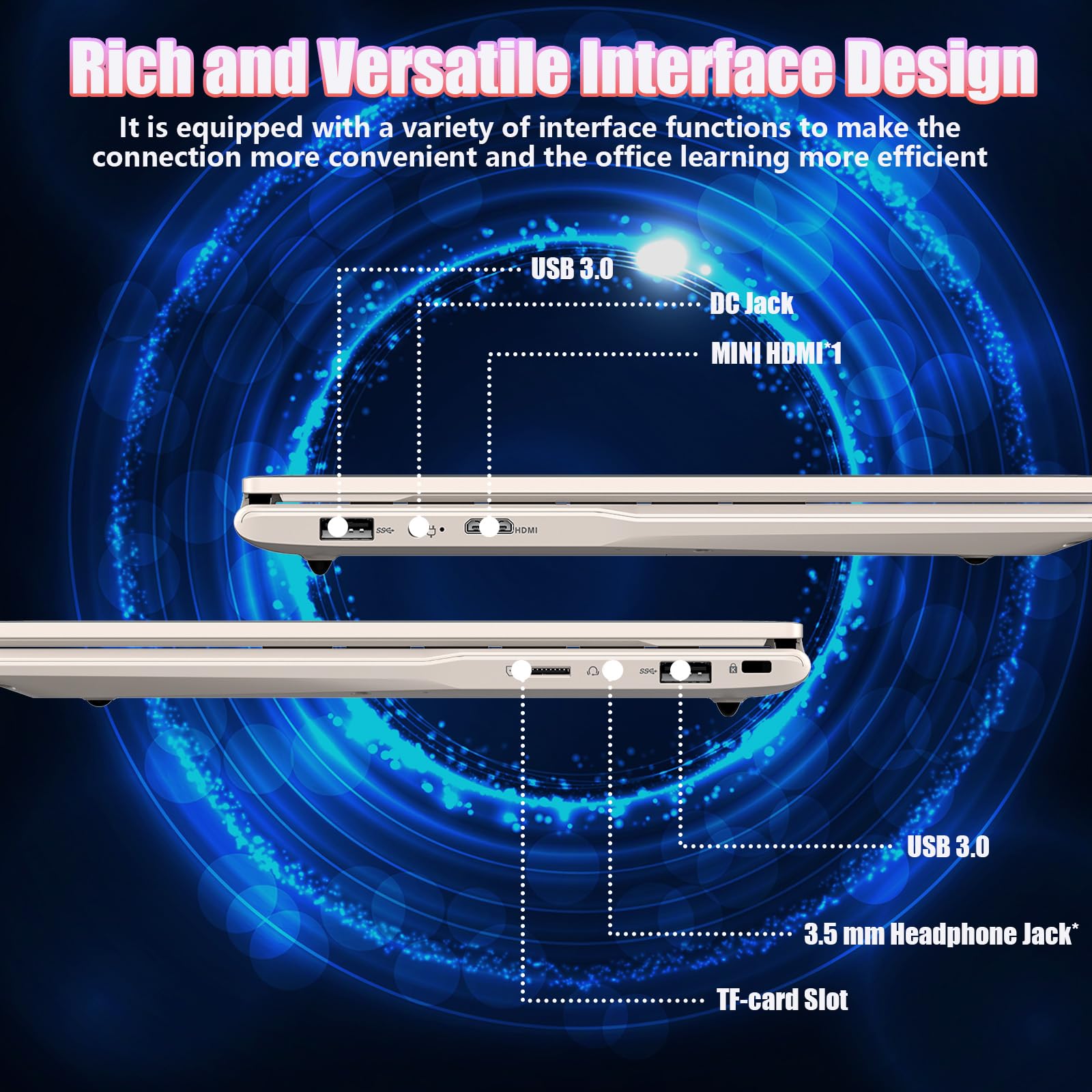 Molegar 2025 New Portable Laptop,Student and Business,14