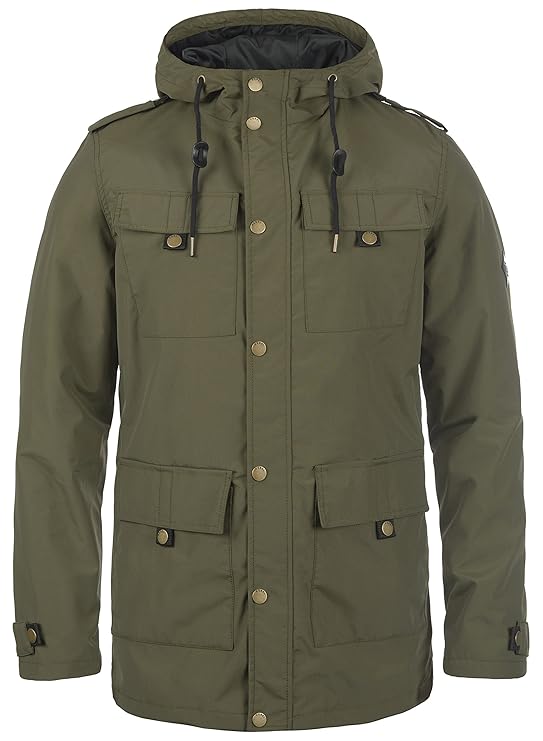 Redefined Rebel Moe Herren Übergangsjacke Parka Herrenjacke Jacke Mit Kapuze