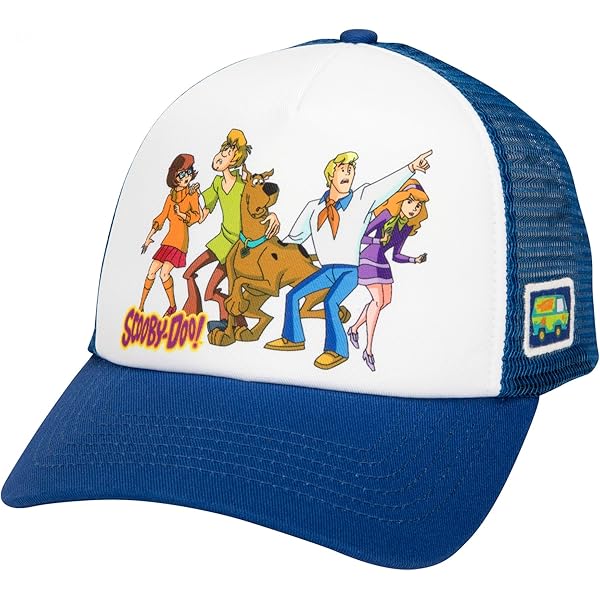Casquette Visière Scooby-Doo Pour Enfant - Taille Réglable (8-20 Ans), Bleu, Coton