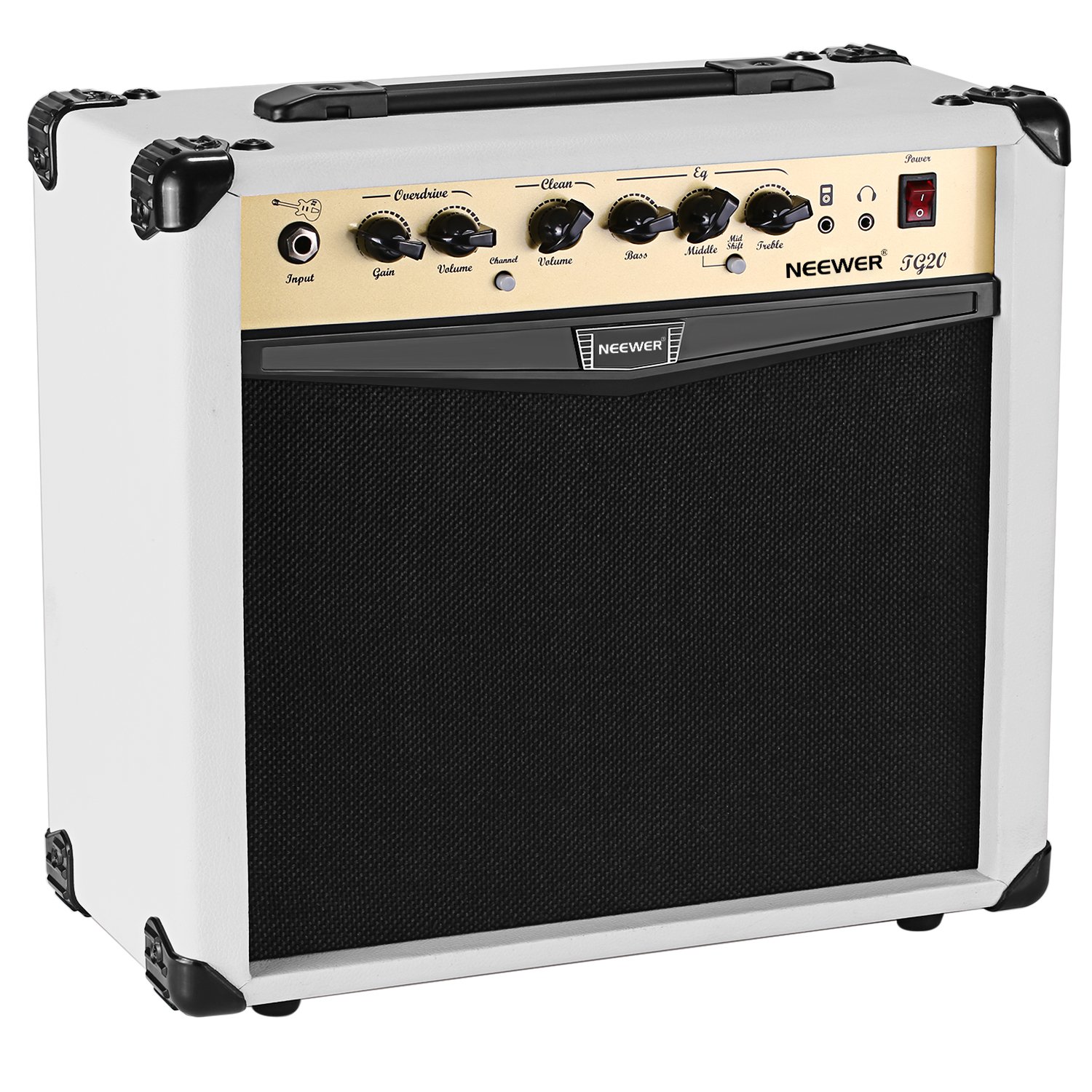 Neewer Amplificador guitarra eléctrica de vatios combo con ecualizador de bandas canales