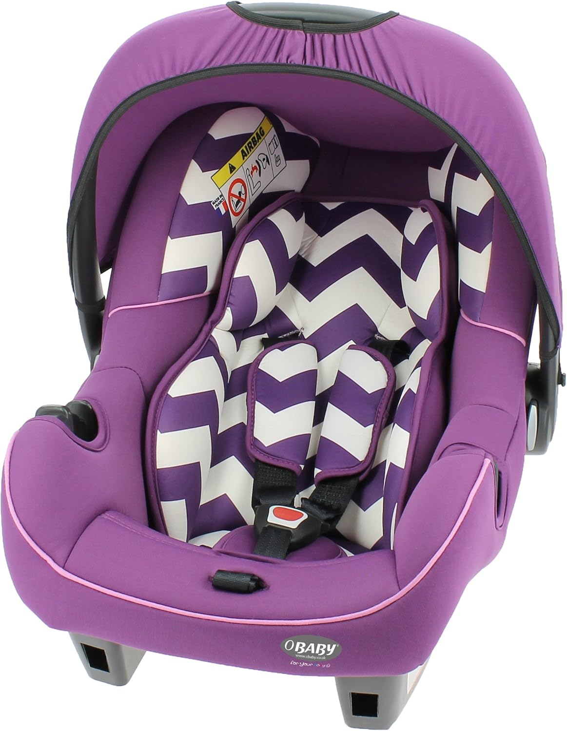 purple infant car seat