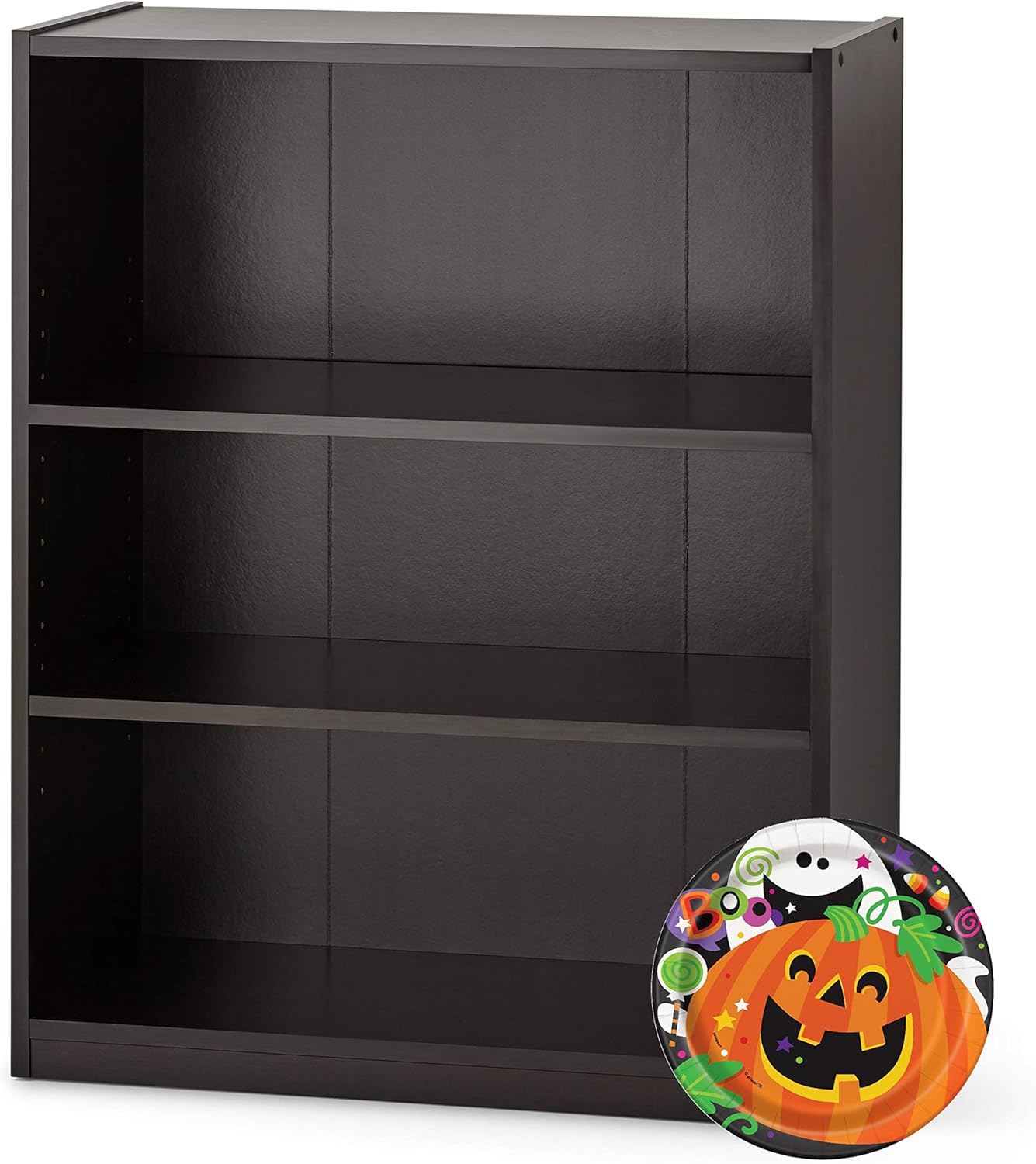 Mainstay. 3-Shelf Bookcase - Wide Bookshelf Storage Wood Furniture, 1 Fixed Shelf 2 Adjustable Shelves Bookcase White (Bundle) (White) (White): Sports & Outdoors